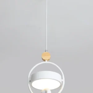 Luminária Pendente LED Pássaro Nórdica - Decoração Moderna para Cozinha e Sala - Branco