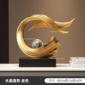 Estatueta Decorativa em Resina para Sofisticação da Sua Casa - Modelo 8