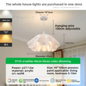 Lustre Moderno Minimalista para Teto - Decoração Elegante