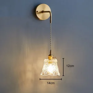 Luminária Pendente Nórdica de Vidro para Decoração de Ambientes - wall light-B