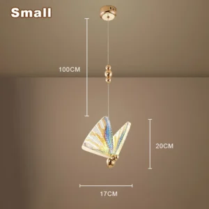 Luminária Pendente Moderna Borboleta para Decoração de Interiores