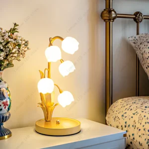 Luminária de Mesa LED Flor - Luz Noturna Decorativa em 3 Cores