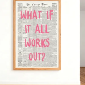 Cartaz Minimalista - O que se tudo funciona - Arte de Parede