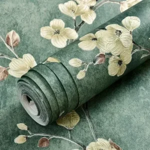 Papel de Parede 3D Floral para Decoração de Ambientes - Modelo A1