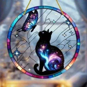 Pingente de Beija-Flor em Acrílico para Decoração de Janela