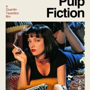 Pintura em Tela Retro de Filmes Clássicos para Decoração de Casa