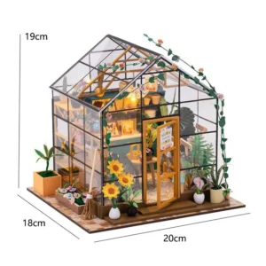 Casa de Boneca em Miniatura de Madeira com Iluminação - DIY - PC2306 sem capa
