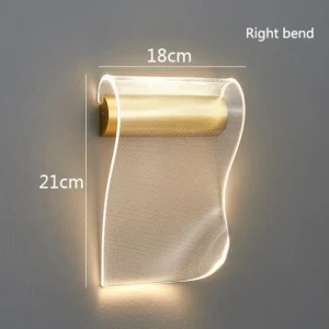 Luminária de Parede Moderna em Acrílico - Design Céu Livro