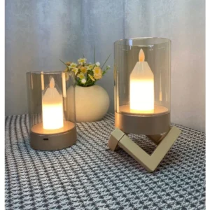 Lâmpada de Mesa Recarregável LED Touch para Decoração Aconchegante