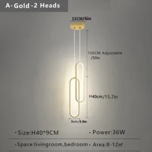 Luminária Pendente Minimalista para Decoração de Bar e Cozinha