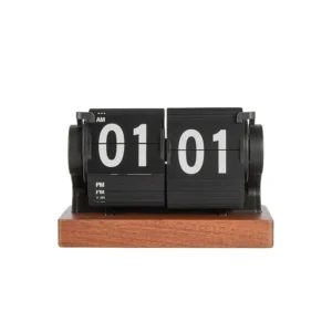Relógio de Mesa Vintage com Calendário e Alarme Automático - Preto Somente Hora