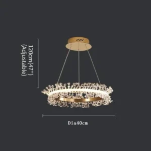 Lustres de Cristal Modernos para Sala e Jantar - Iluminação Elegante