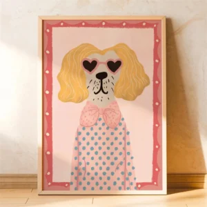 Pôster de Animais Divertidos para Quarto Infantil - Decoração Moderna