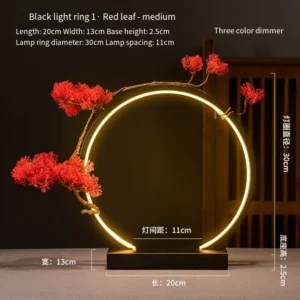 Anel de Luz LED Decorativo com Alimentação USB - Luz Noturna Criativa - B