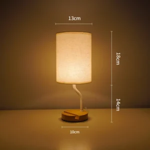 Candeeiro de Mesa Nórdico com Controle Remoto - Luz Noturna Criativa - Interruptor de Primeira Marcha