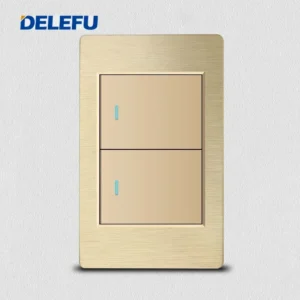 Tomada de Parede Dupla USB Tipo C à Prova d'Água - Delefu - 16A 2gang 2vias, Universal