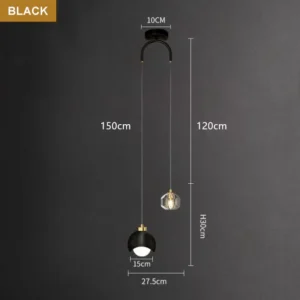 Lustre Pendante de Cristal Moderno para Decoração de Ambientes