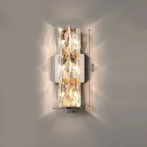 Luminária de Parede Cristal Moderna para Sala e Quarto