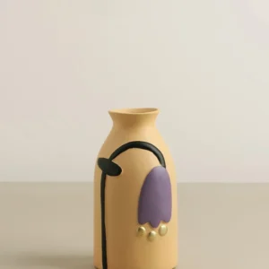 Vaso de Cerâmica Moderno para Decoração de Mesa com Flores