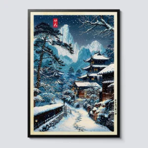 Quadro de Arte Abstrata de Rua em Tóquio para Decoração Moderna