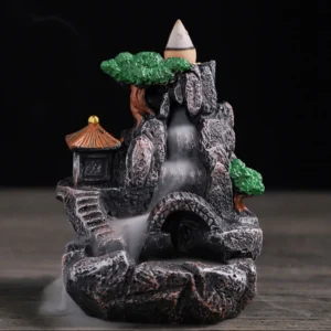 Queimador de Incenso em Resina para Aromaterapia e Decoração - Ponte Pequena