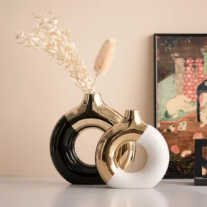Vaso de Cerâmica Luxuoso para Decoração de Interiores