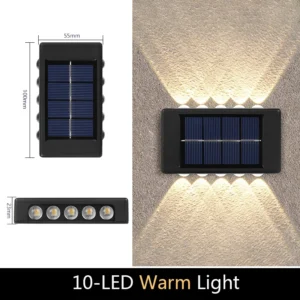 Luz Solar LED à Prova d'Água para Jardim e Varanda - Iluminação Ecológica - 6Unidades