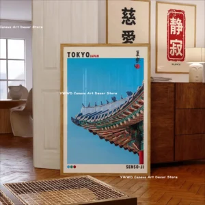 Impressão em Tela Onda de Hokusai - Arte Japonesa Moderna para Decoração