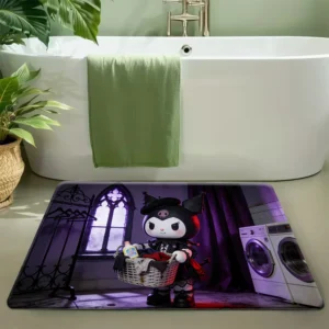 Tapete de Porta My Melody em Poliéster - Macio e Moderno - Cor 2, Tamanho 70x110cm