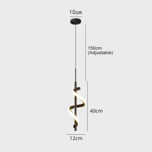 Lâmpada de Parede LED Minimalista para Quarto e Sala - Preto e Ouro