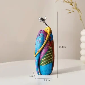 Escultura Abstrata Mulher em Resina para Decoração Moderna - Modelo B
