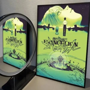 Pôster Anime Neon Genesis Evangelion para Decoração de Parede - Modelo 14, Sem Moldura 40x50cm