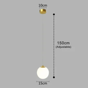 Luminária Pendente Moderna com LED para Sala e Quarto - 220V