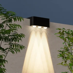 Luzes Solares de Parede Impermeáveis para Jardim e Escadas