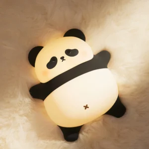 Luminária Noturna Panda em Silicone Recarregável - Luz LED Infantil - Panda3