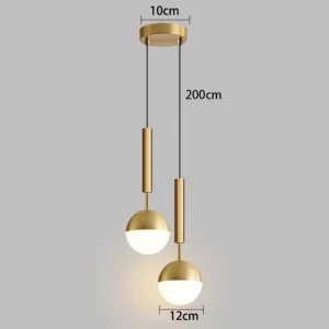Luz Pendente LED Moderna para Decoração de Interiores - 1 Peça
