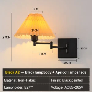 Arandela Moderna com Braço Oscilante para Iluminação Residencial