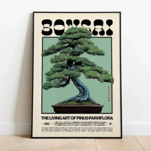 Impressão em Tela Bonsai Estético para Decoração de Ambientes