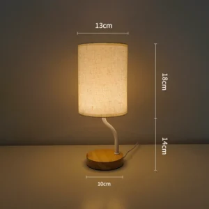 Candeeiro de Mesa Nórdico com Controle Remoto - Luz Noturna Criativa - Escurecimento de Várias Velocidades