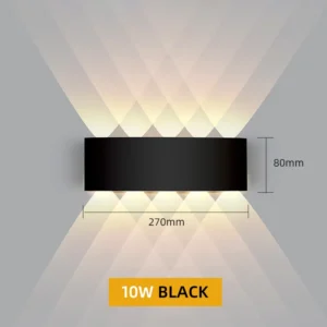 Luminária de Parede Externa à Prova d'Água IP65 - Moderna e Eficiente - À Prova d'Água IP65, Branco Frio 6000K