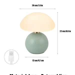 Candeeiro de Mesa Decorativo com Soquete USB - Diversas Cores