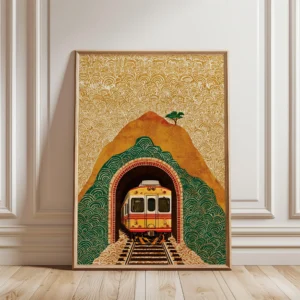 Impressão em Tela de Paisagem Japonesa para Decoração de Ambientes