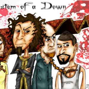 Quadro Decorativo Banda de Metal - Arte em Tela para Sala e Escritório