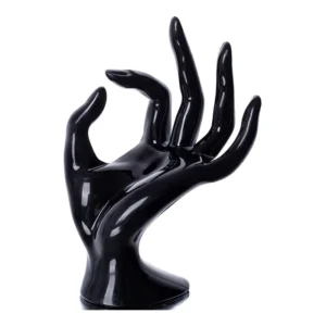 Expositor de Pulseiras e Anéis em Plástico - Display para Joias - PRETO