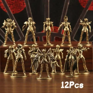 Conjunto de Mini Figuras de Anime Golden Gold Saints - Estátuas Decorativas