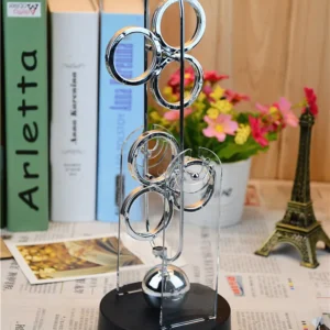 Máquina de Movimento Perpétuo Magnética - Brinquedo Educativo para Mesa - Círculo