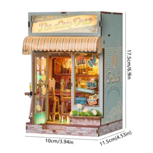 Kit DIY de Estante de Madeira para Casa de Bonecas - Presente Criativo - Modelo SL-36