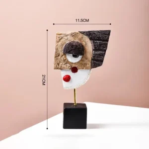 Estatueta de Arte em Resina Estilo Nórdico para Decoração de Casa - Modelo 1