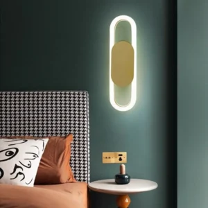 Luz de Parede LED Moderna para Quarto e Corredor - Estilo Nórdico