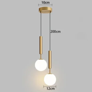 Luz Pendente LED Moderna para Decoração de Interiores - 1 Peça